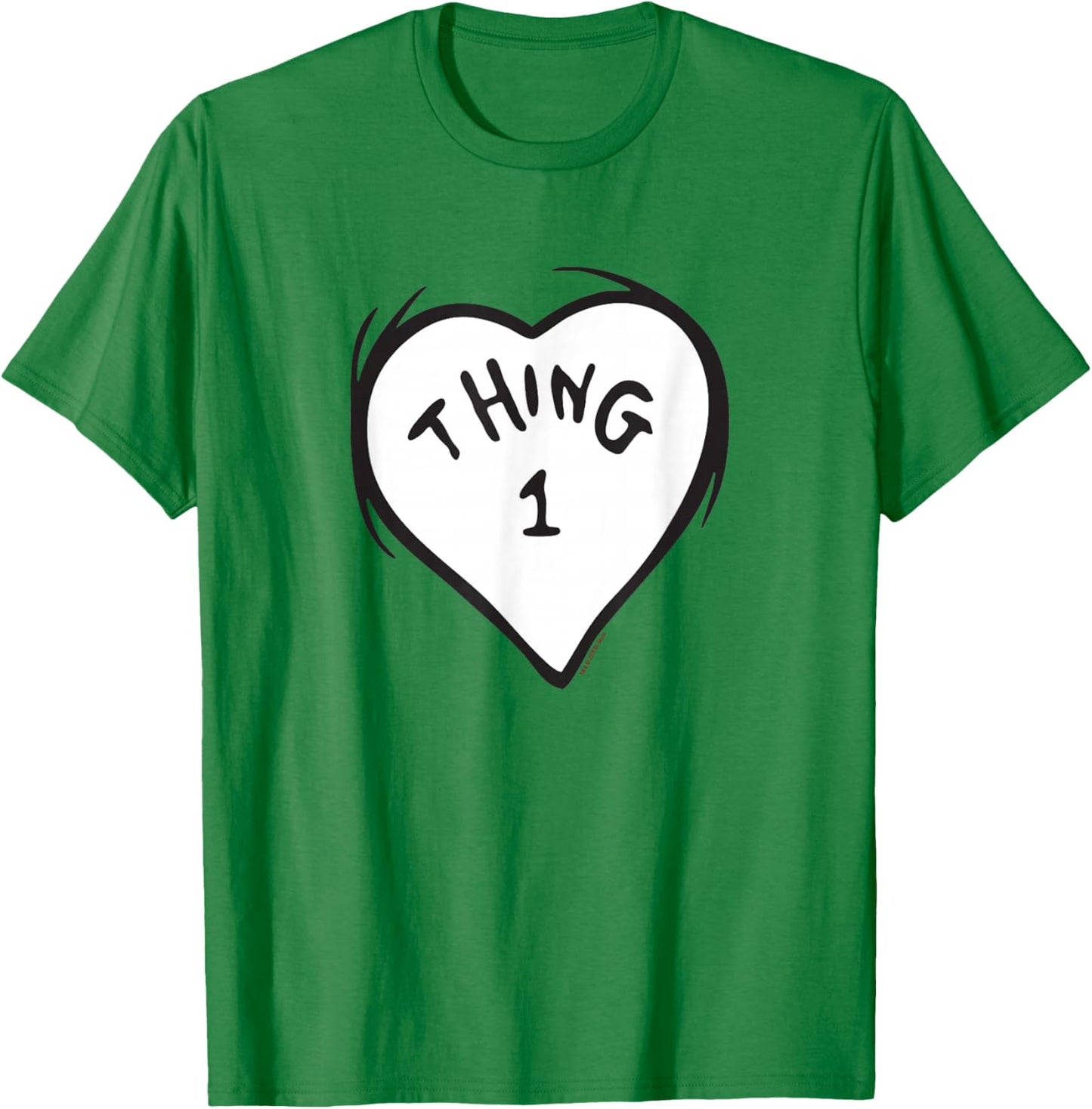 The Cat in The Hat Heart Thing One Officially Licensed T-Shirt - T-Shirt | Irish Green