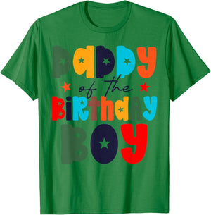 Dad of The Birthday Boy Matching Family Birthday Party T-Shirt - T-Shirt | Irish Green