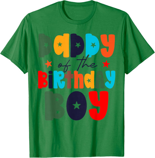 Dad of The Birthday Boy Matching Family Birthday Party T-Shirt - T-Shirt | Irish Green