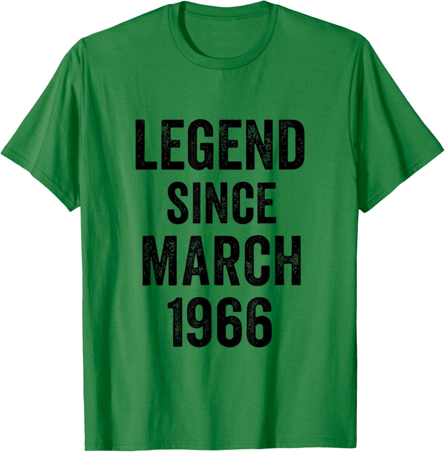 60 Birthday Decorations Men 60yr March 1966 60th Birthday T-Shirt - T-Shirt | Irish Green