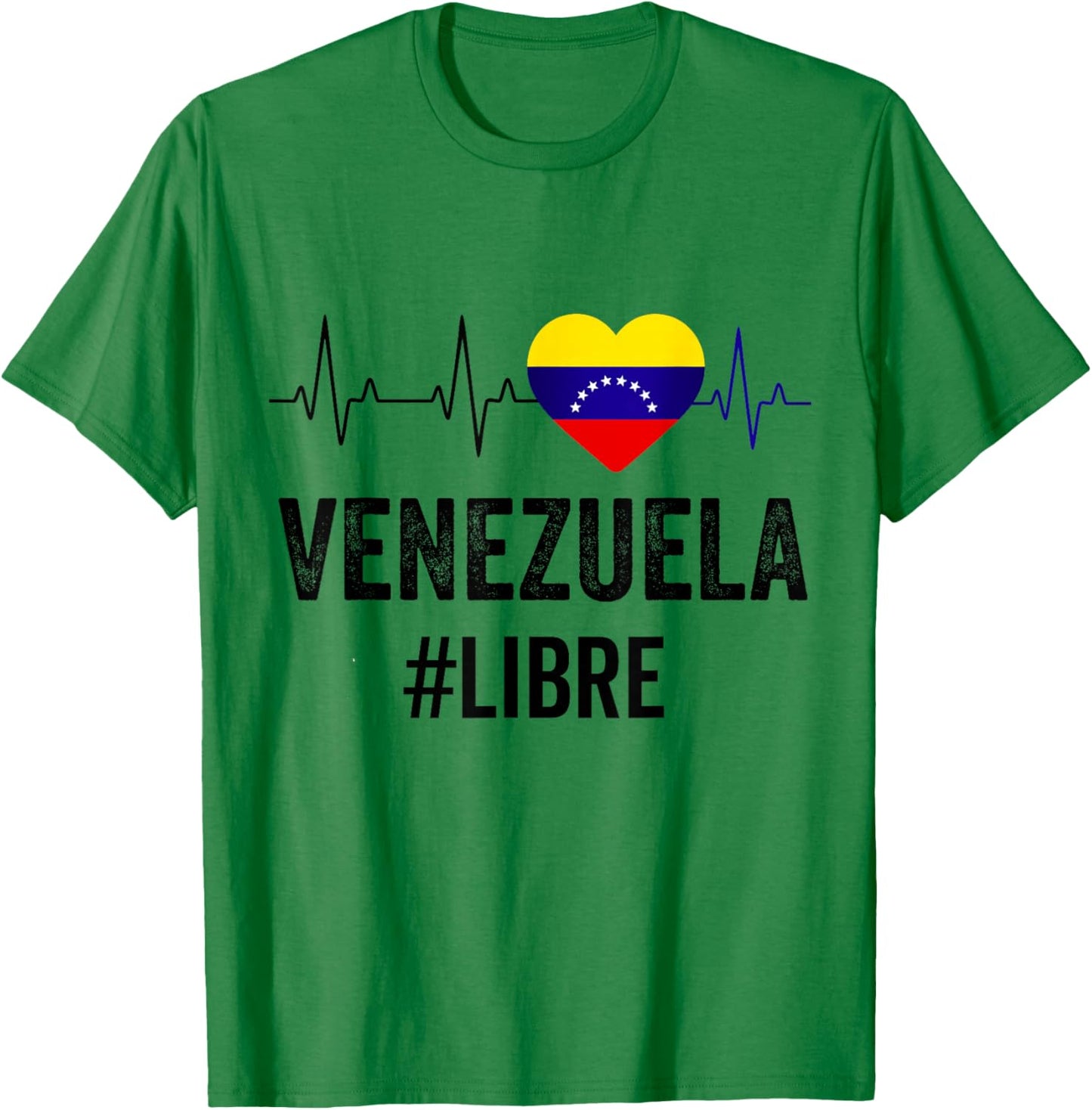Venezuela Libre Flag Pride Bandera Venezolana Camiseta Root T-Shirt - T-Shirt | Irish Green