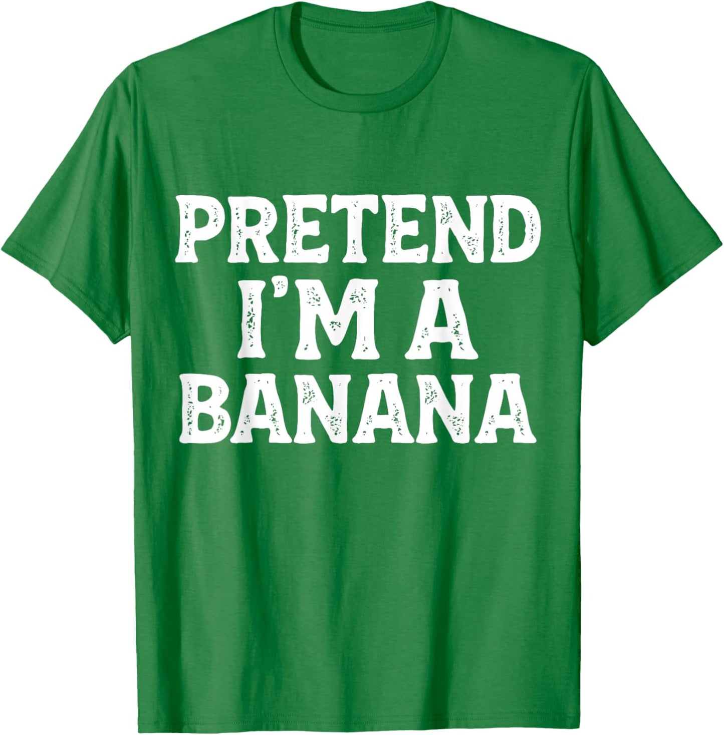Pretend I'm A Banana Easy Lazy Funny Halloween Kids Mom Dad T-Shirt - T-Shirt | Irish Green