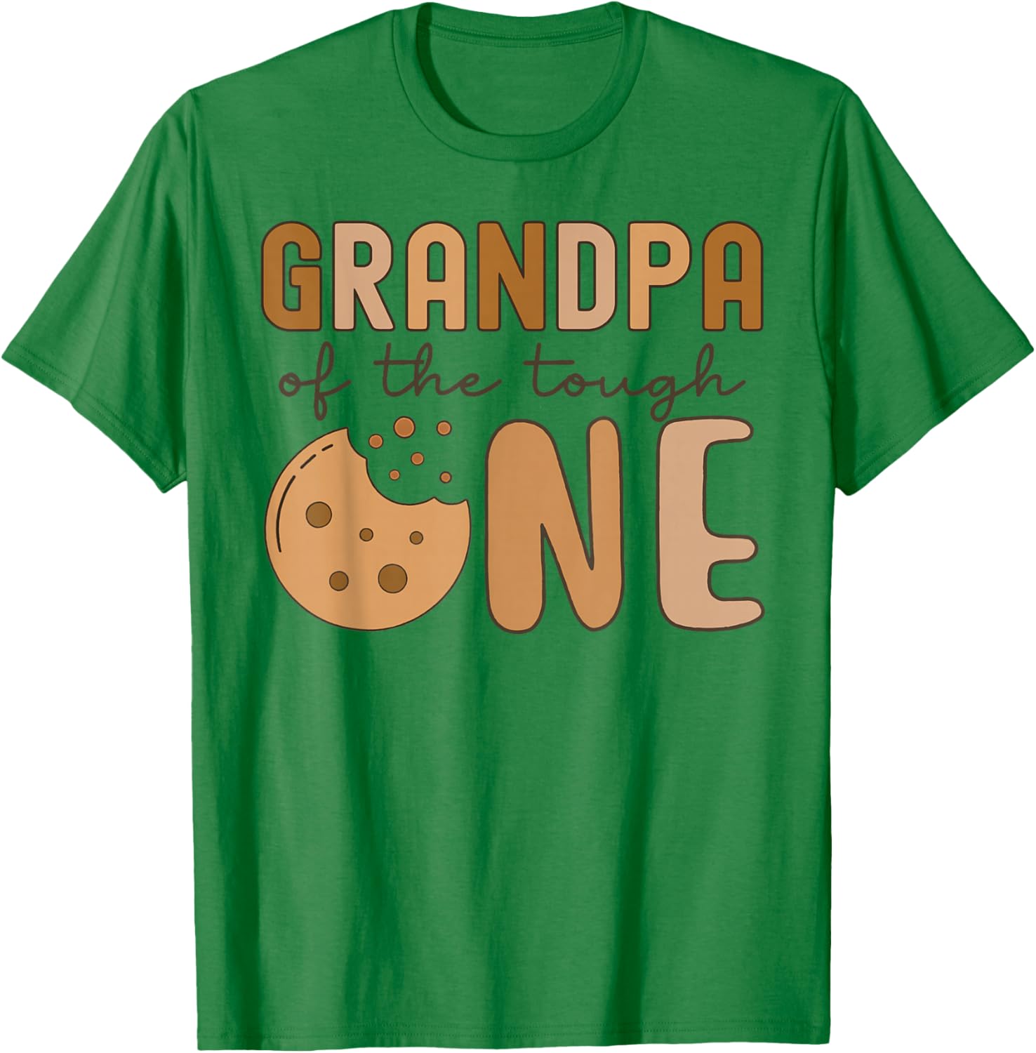 Grandpa of The Tough One Cookies and Milk 1st Birthday Party T-Shirt - T-Shirt | Irish Green