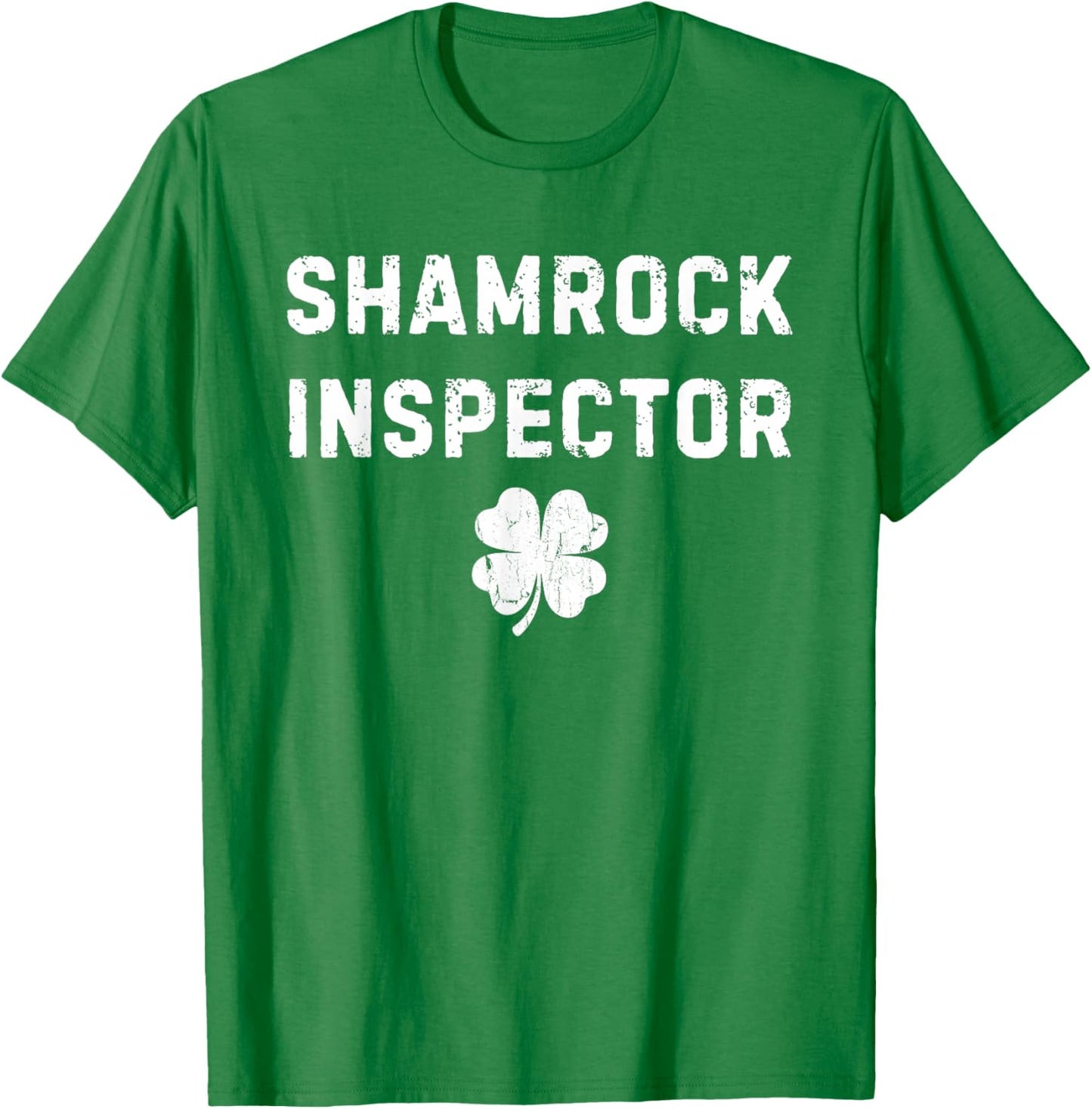 Shamrock Inspector Funny St Patricks Day Couple T-Shirt - T-Shirt | Irish Green
