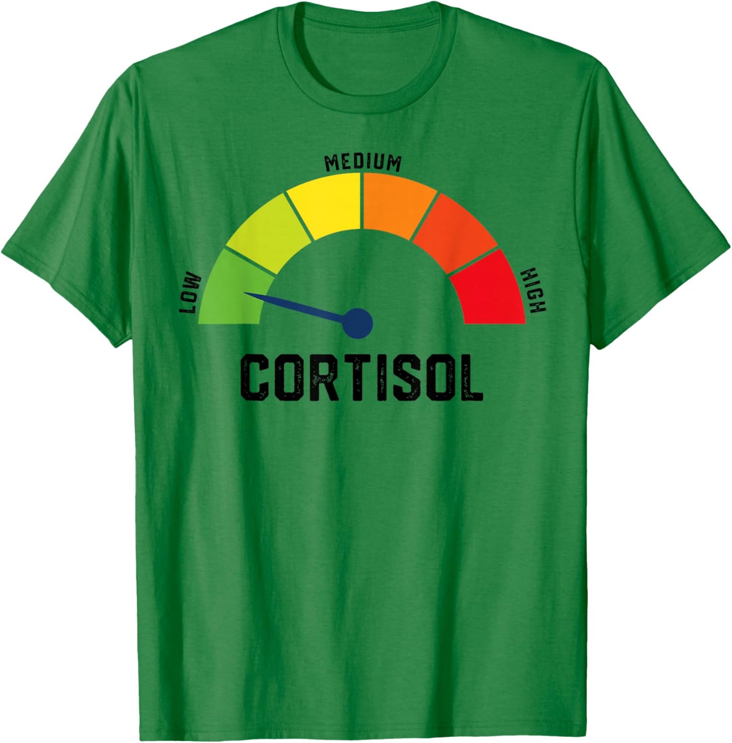 Low Cortisol Levels v Meme T-Shirt - T-Shirt | Irish Green