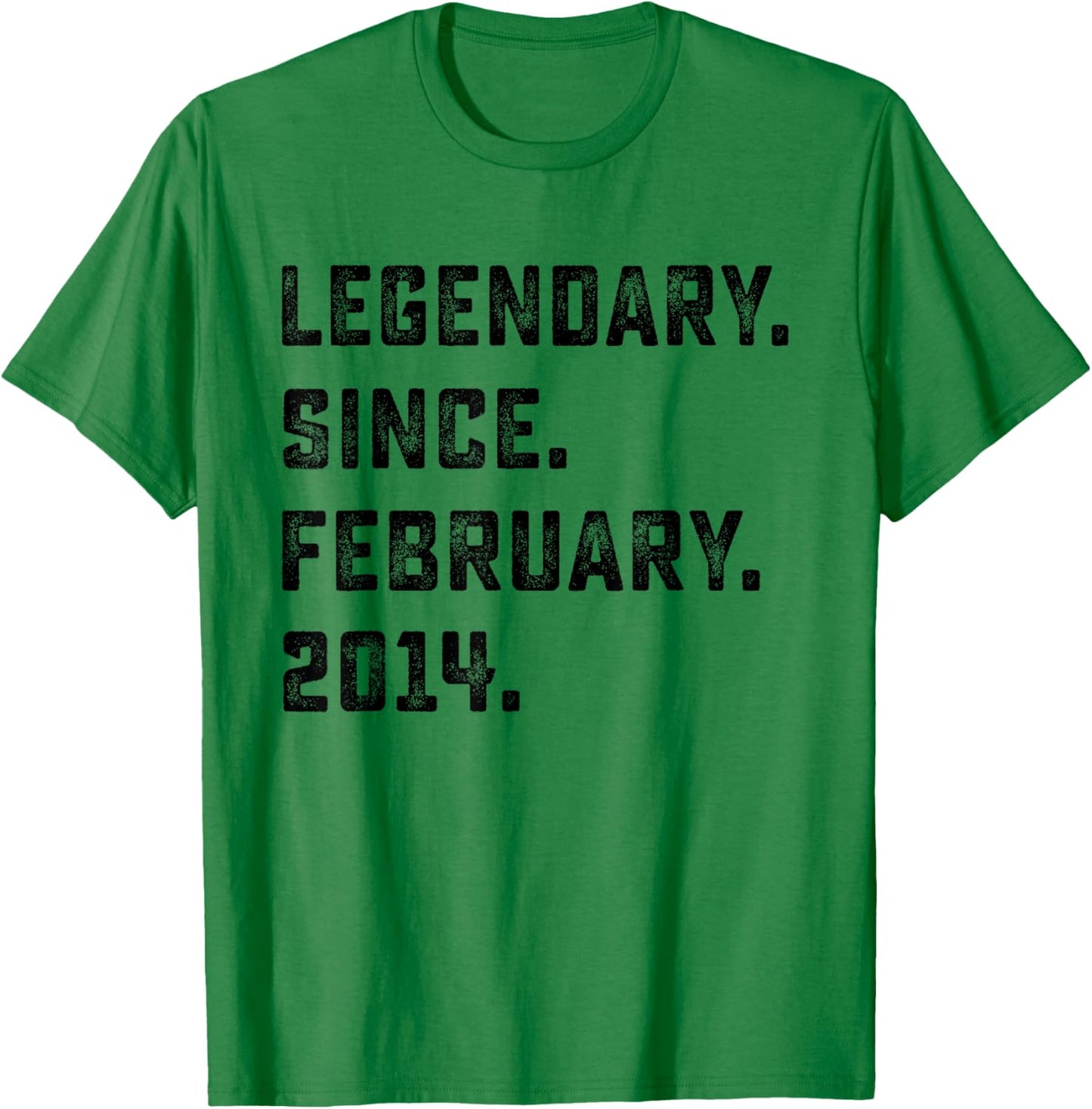 12th Birthday Gift Legendary Since February 2014 12 Yrs Old T-Shirt - T-Shirt | Irish Green