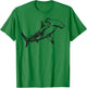 Hammerhead Shark Illustration Ocean T-Shirt - T-Shirt | Irish Green