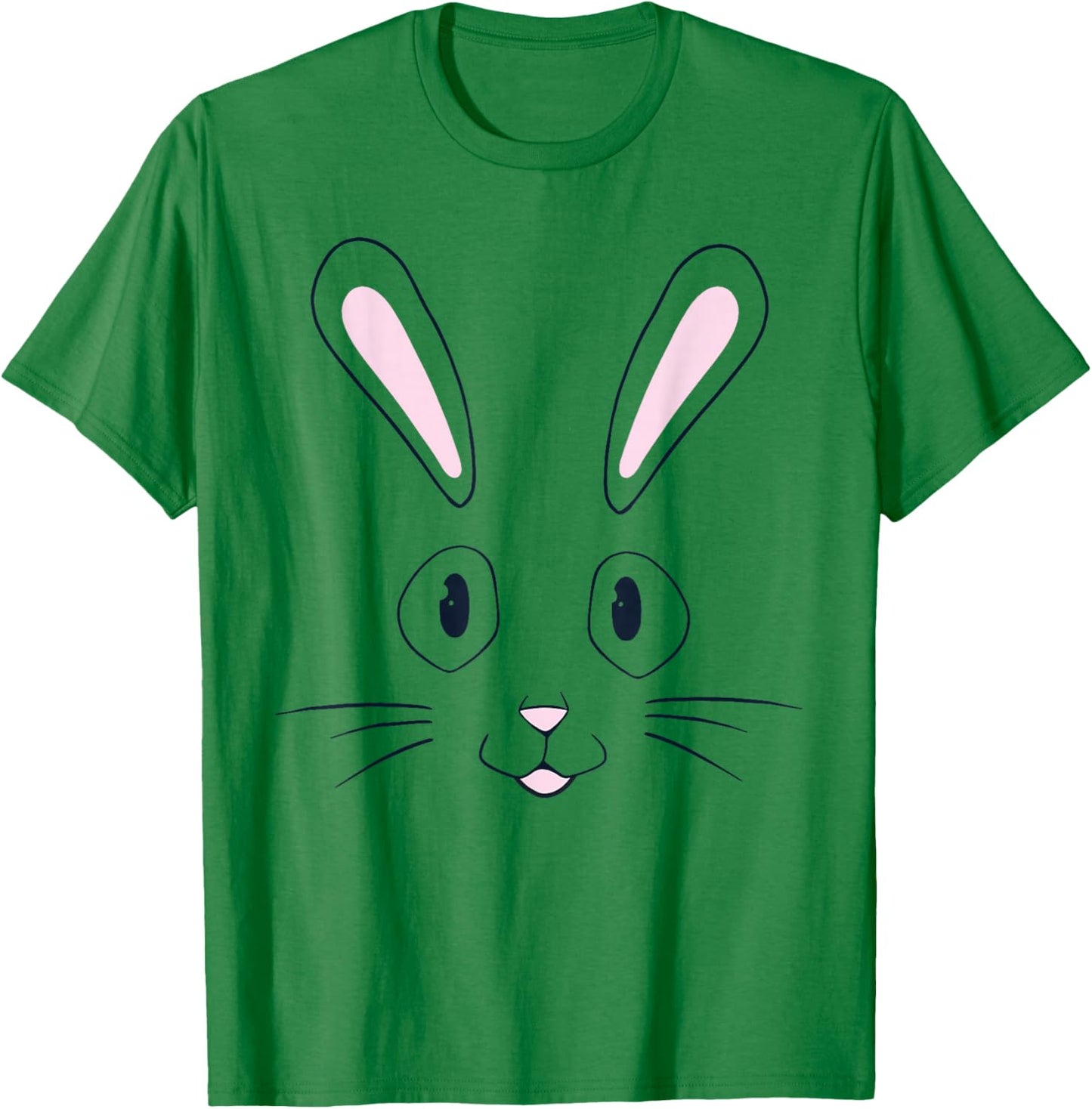 Bunny Face Easter Bunny Rabbit Face Funny Easter Basket Kids T-Shirt - T-Shirt | Irish Green