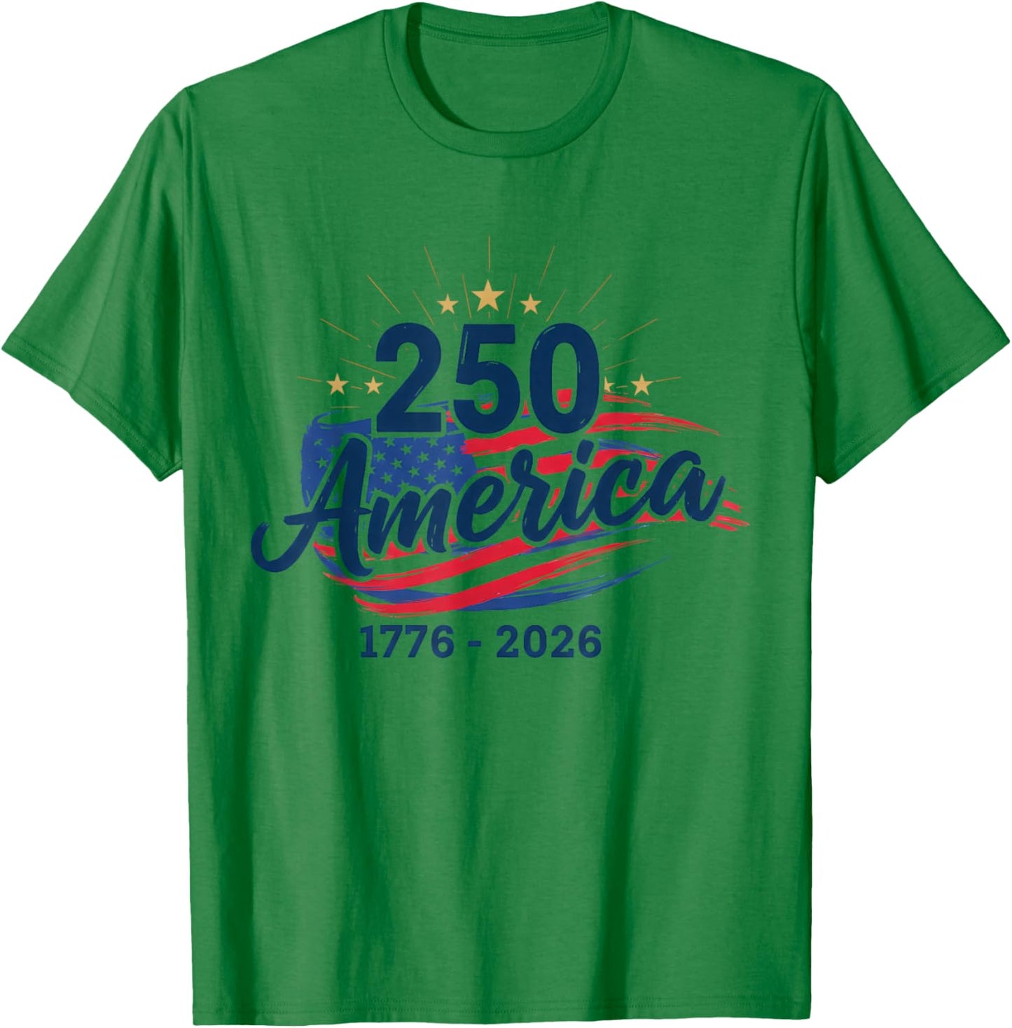Women Kids Girls 250 Years American 1776 2026 250th USA T-Shirt - T-Shirt | Irish Green