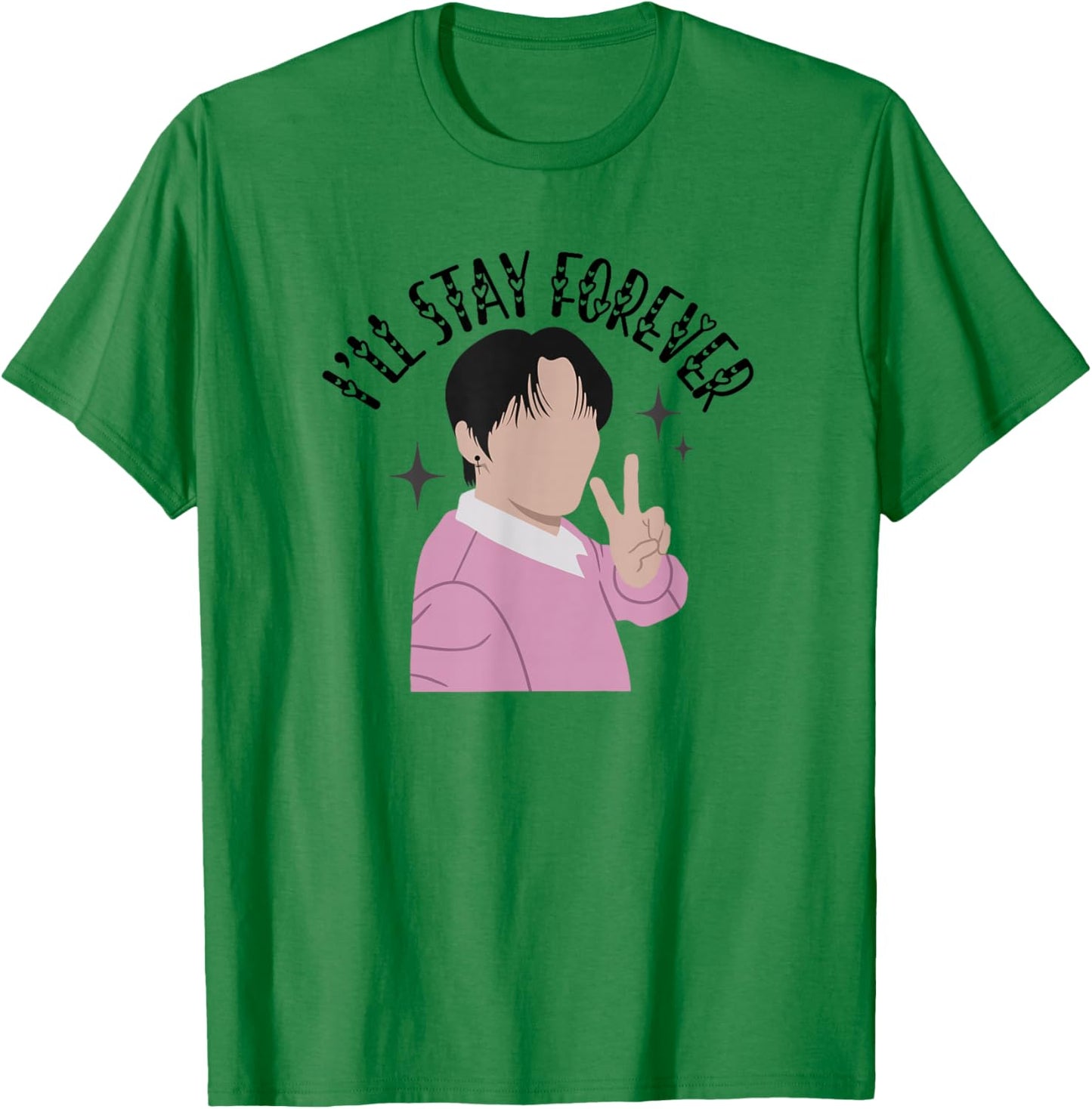 Stays Forever Peace Lino Love Skz T-Shirt - T-Shirt | Irish Green