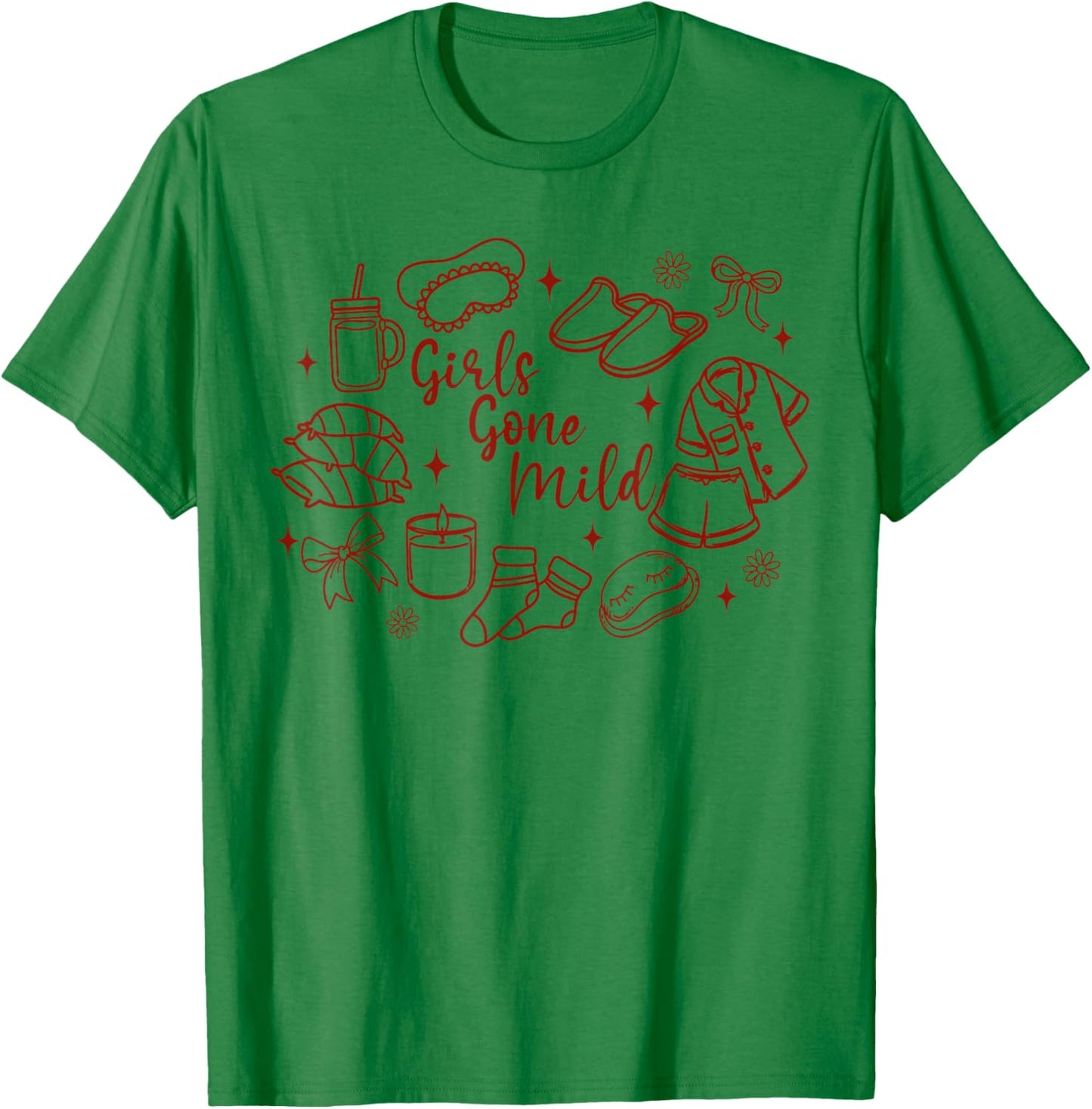 Slumber Party Girls Weekend Bachelorette Girls Gone A Mild T-Shirt - T-Shirt | Irish Green