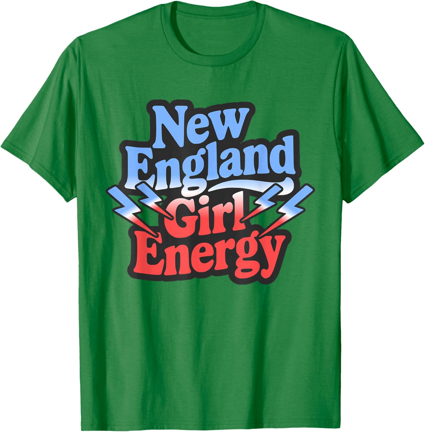 Retro New England Girl Energy Vintage Throwback NE Girls T-Shirt - T-Shirt | Irish Green