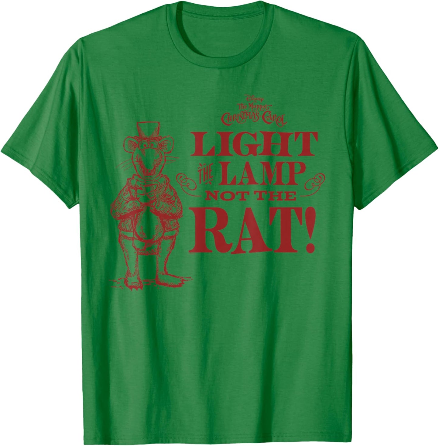 Disney The Muppet Christmas Carol Light The Lamp Not The Rat T-Shirt - T-Shirt | Irish Green