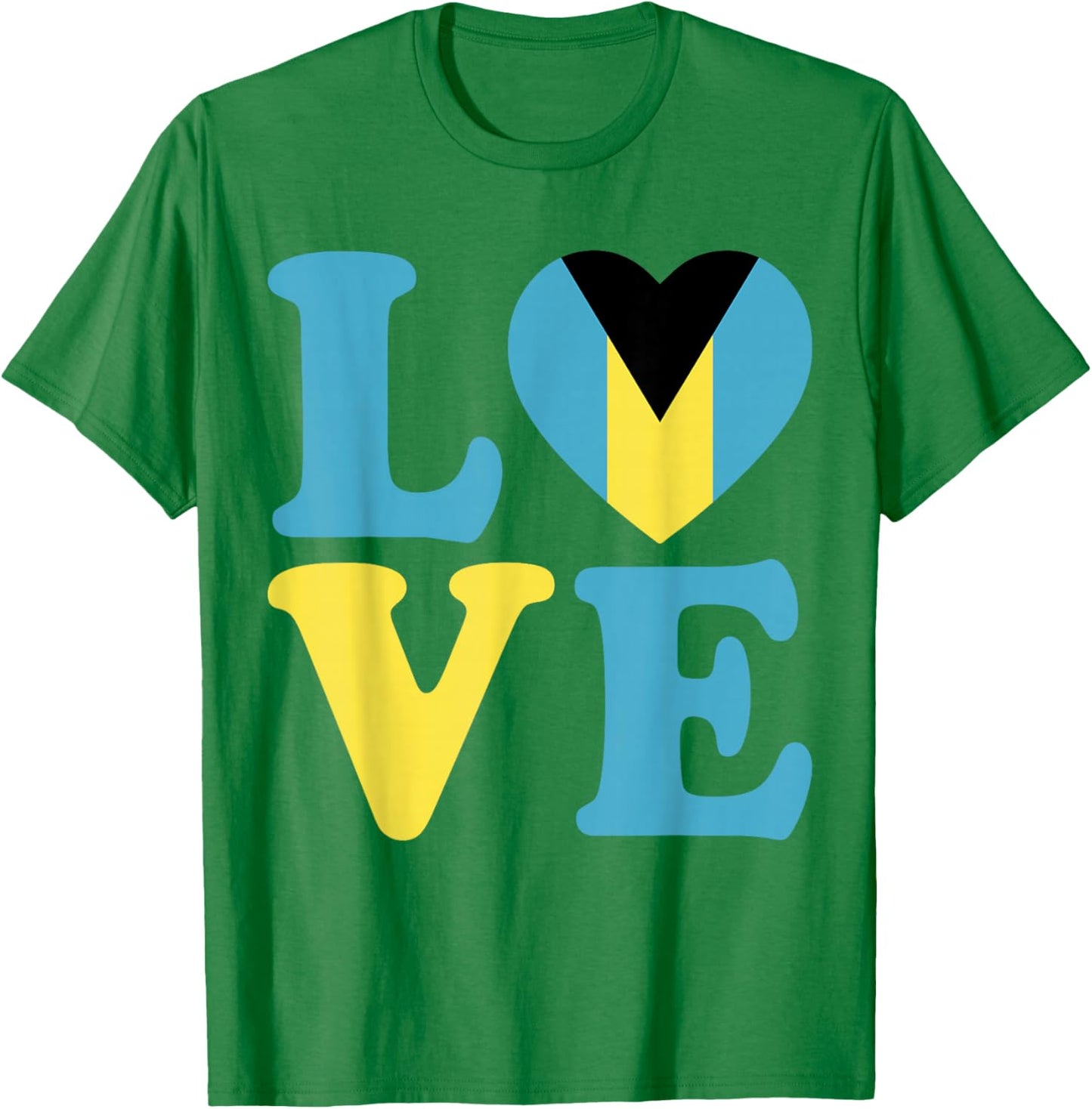 Proud Bahamas Love Nassau Bahamian Flag Family Vacation Trip T-Shirt - T-Shirt | Irish Green
