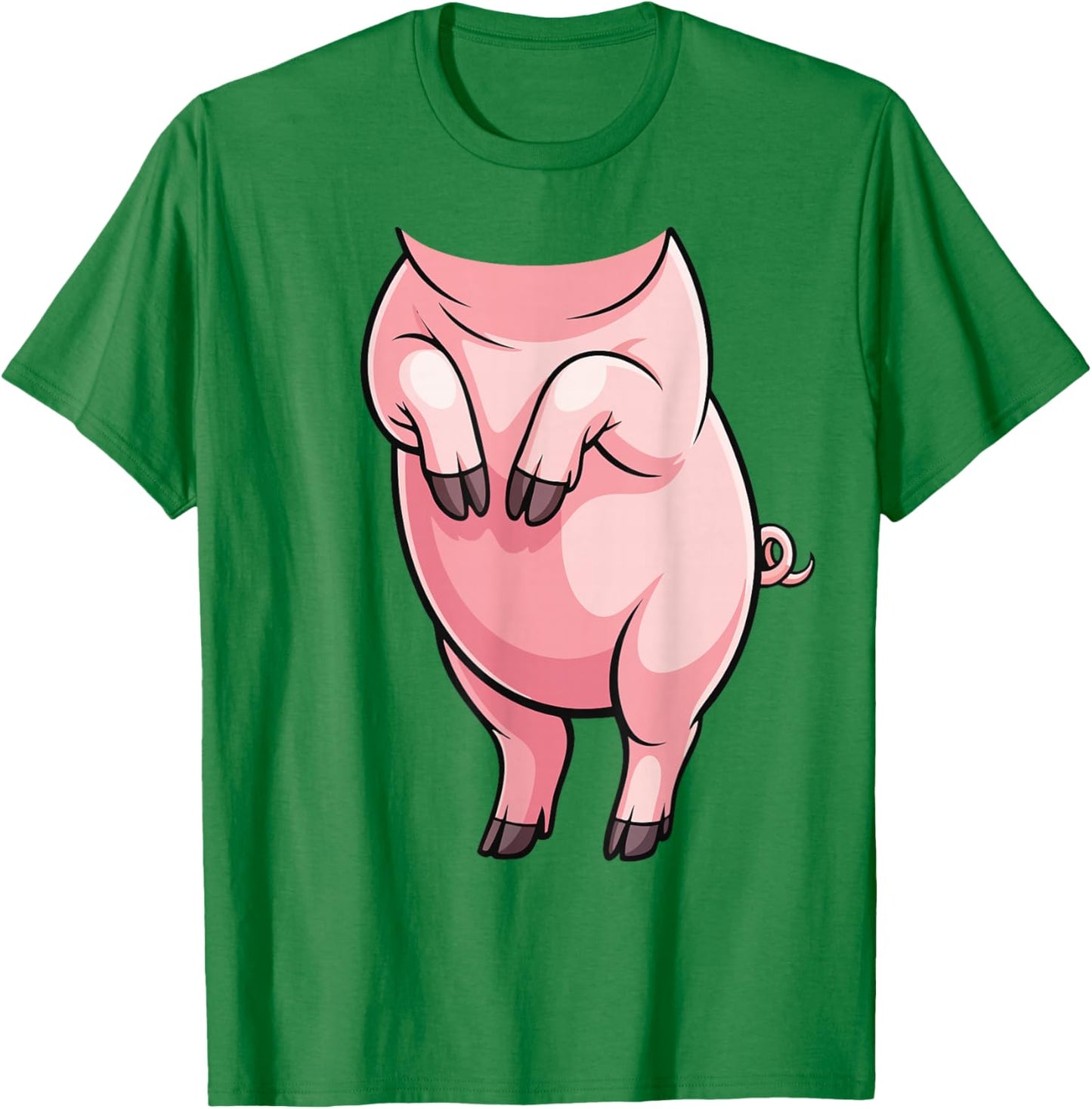 Pig Shirt Adult Kids Men Women Pink Body Pig Costume T-Shirt - T-Shirt | Irish Green