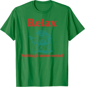 Relax Nothing is Under Control Funny Pug T-Shirt - T-Shirt | Irish Green