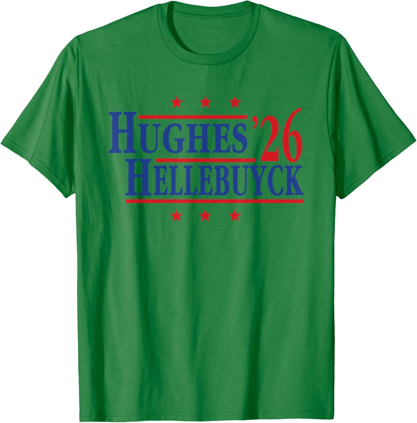 Hughes & Hellebuyck '26, Hughes and Hellebuyck 2026 T-Shirt - T-Shirt | Irish Green