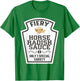 Fiery Horseradish Sauce Halloween Condiment Costume Food T-Shirt - T-Shirt | Irish Green