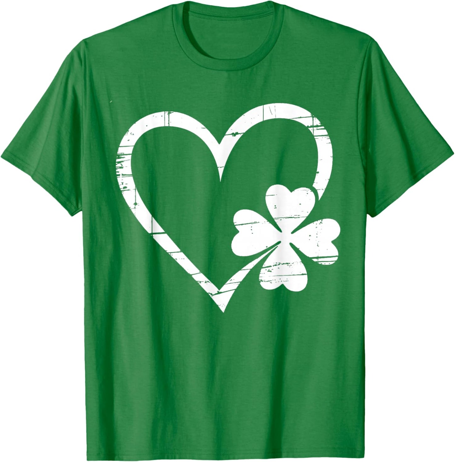 Vintage Happy St Patrick's Day Go Lucky Irish Shamrock T-Shirt - T-Shirt | Irish Green