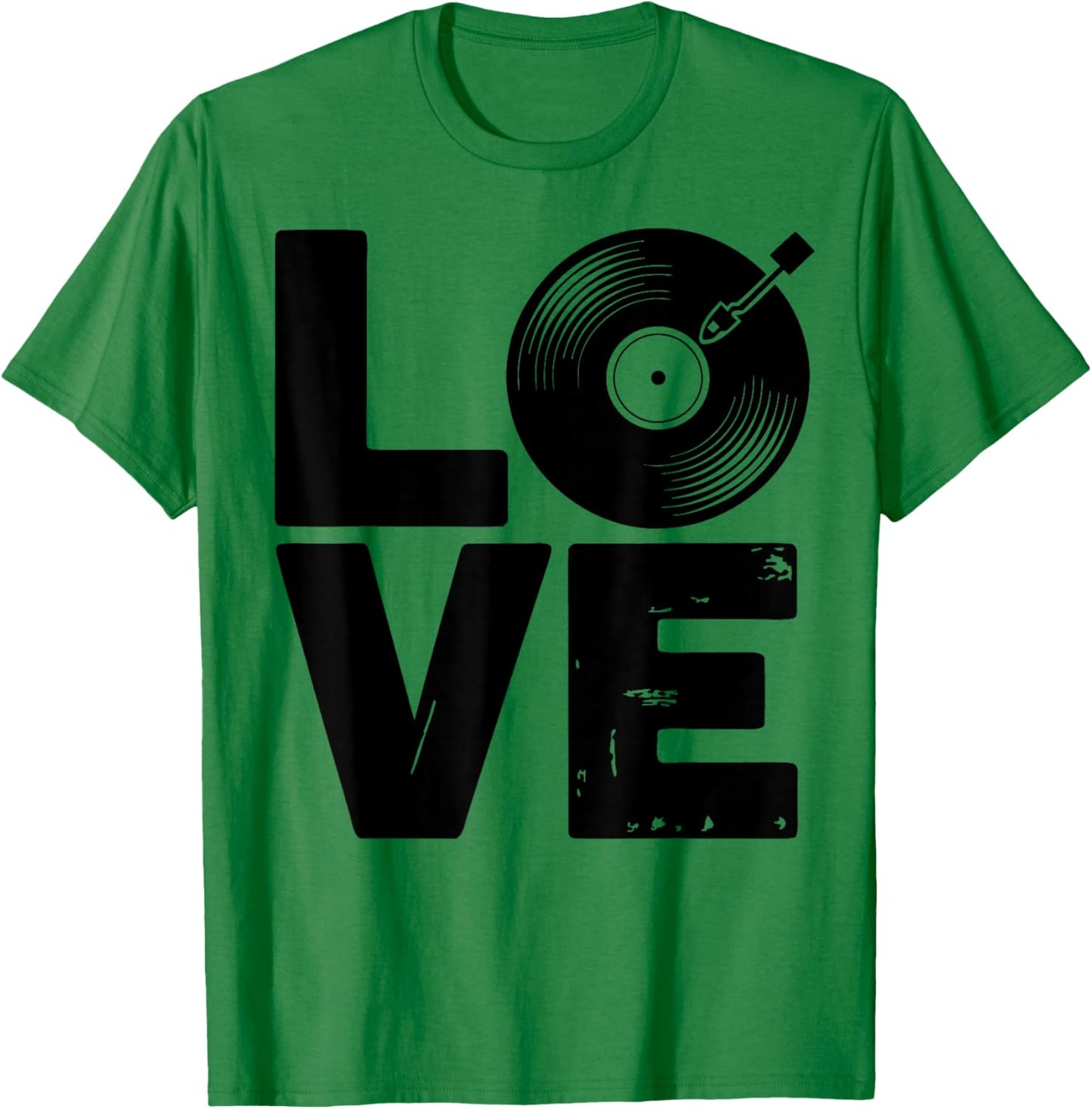Vinyl Lover Record Collector Turntable Music T-Shirt - T-Shirt | Irish Green