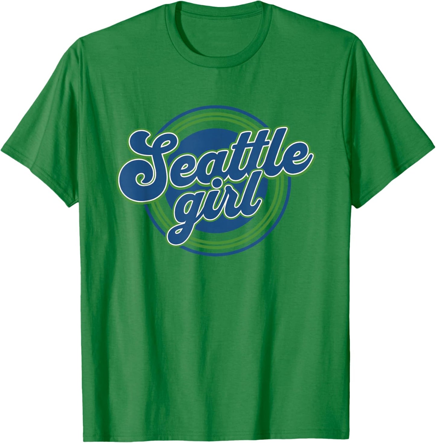 Retro Seattle Girl Vintage City Proud SEA Girls T-Shirt - T-Shirt | Irish Green