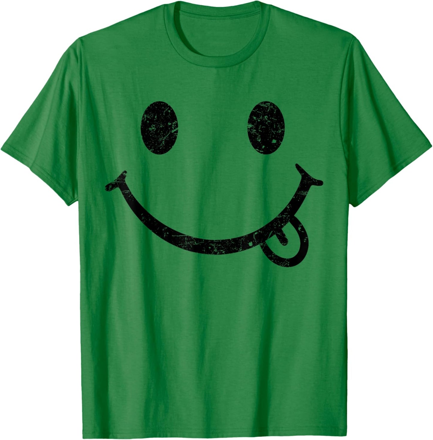 Happy Smiling Face, Positive, Positivity, Smile, Cute T-Shirt - T-Shirt | Irish Green