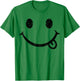 Happy Smiling Face, Positive, Positivity, Smile, Cute T-Shirt - T-Shirt | Irish Green