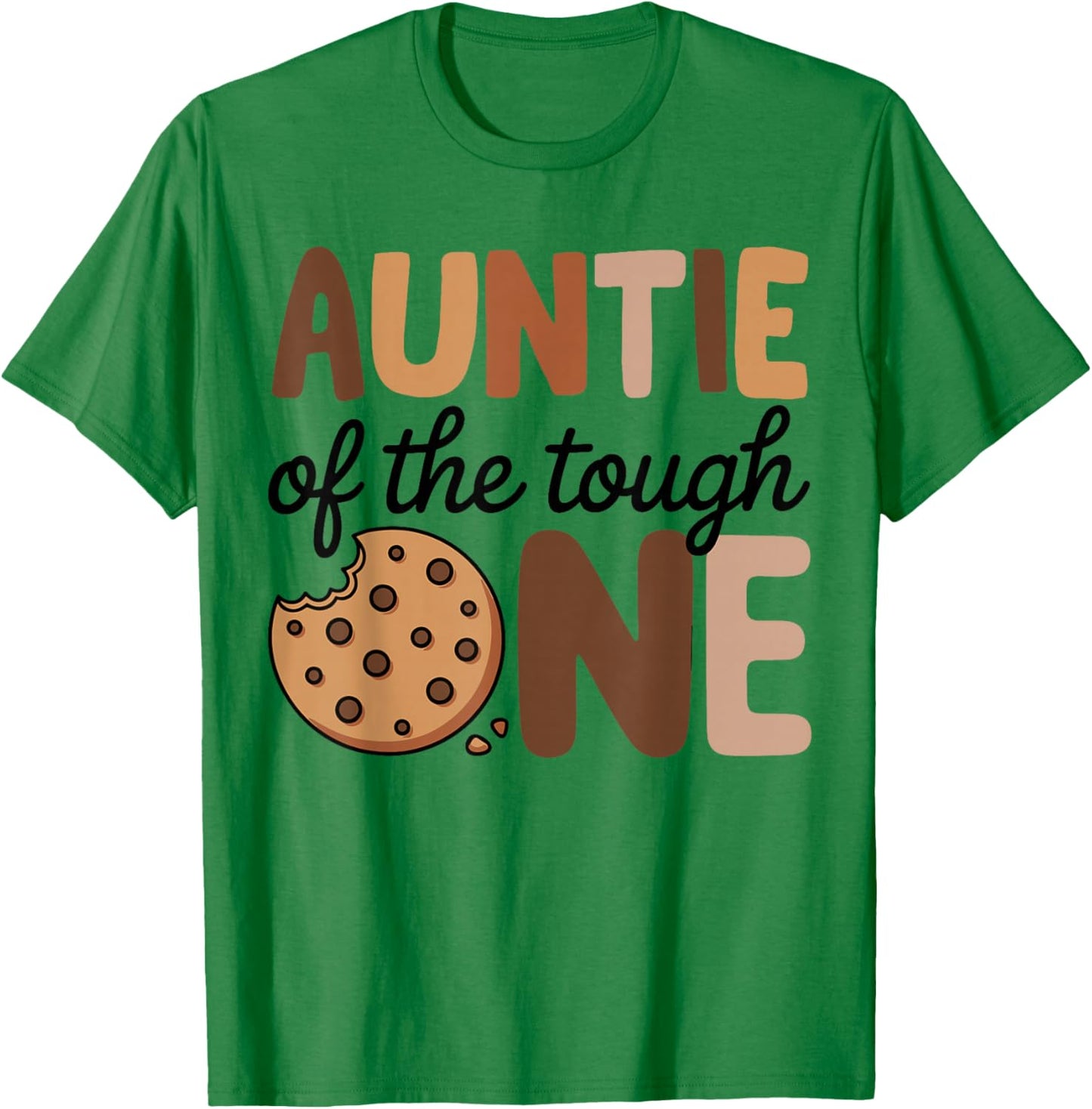Auntie of The Tough one Cookies Milk 1st Birthday Matching T-Shirt - T-Shirt | Irish Green