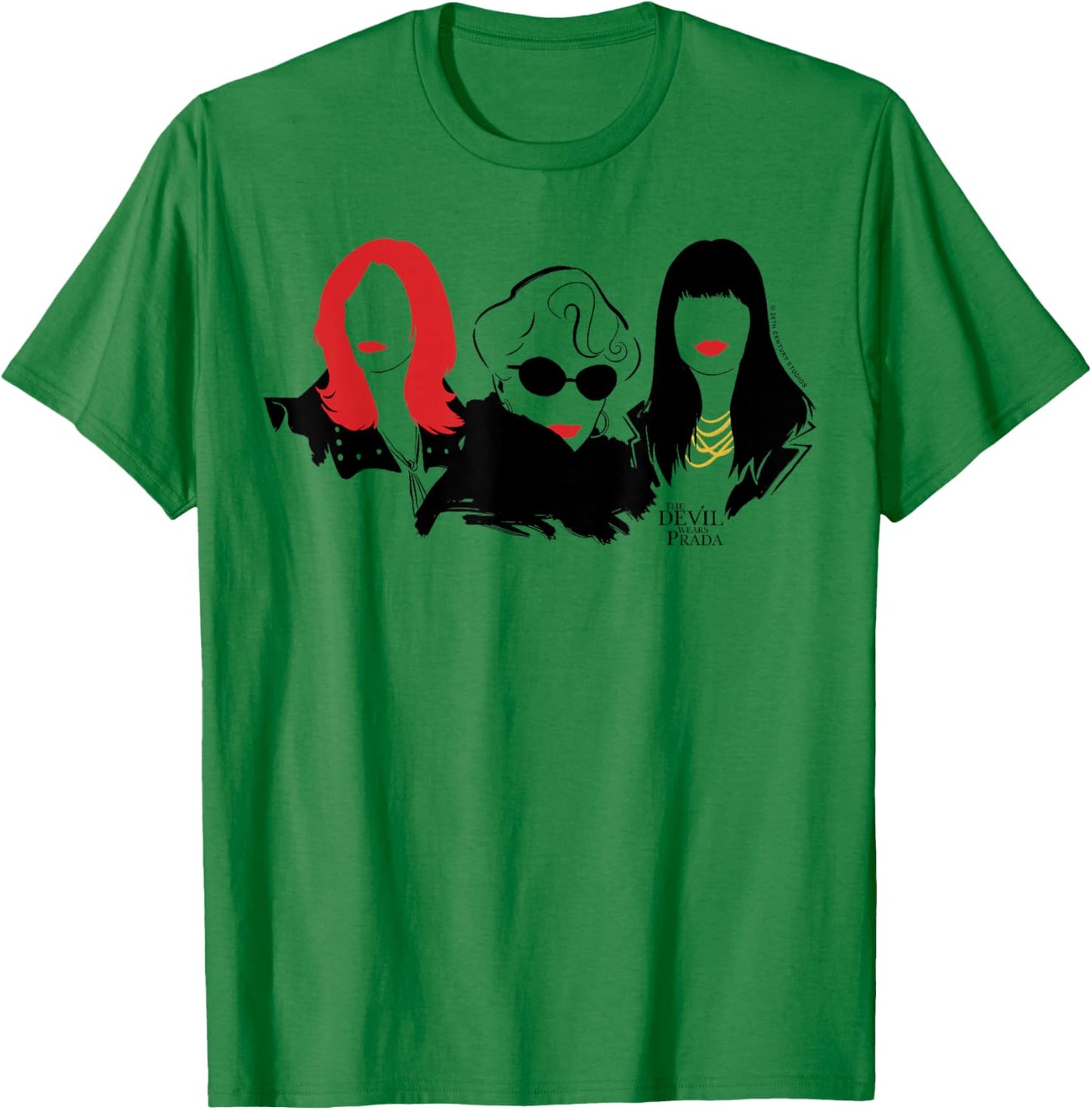 The Devil Wears Prada Red Lip Trio T-Shirt - T-Shirt | Irish Green