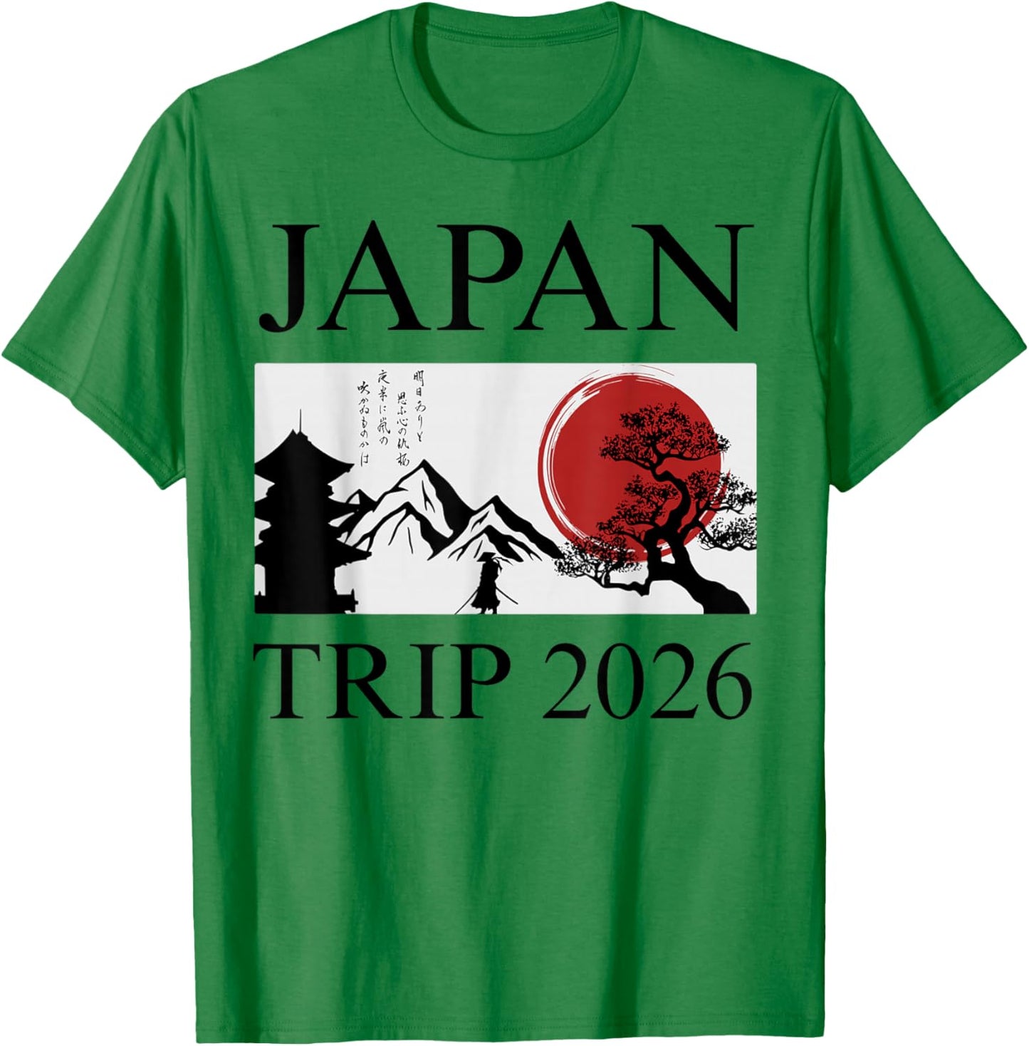 Matching Japan 2026 Trip and Tokyo Vacation T-Shirt - T-Shirt | Irish Green