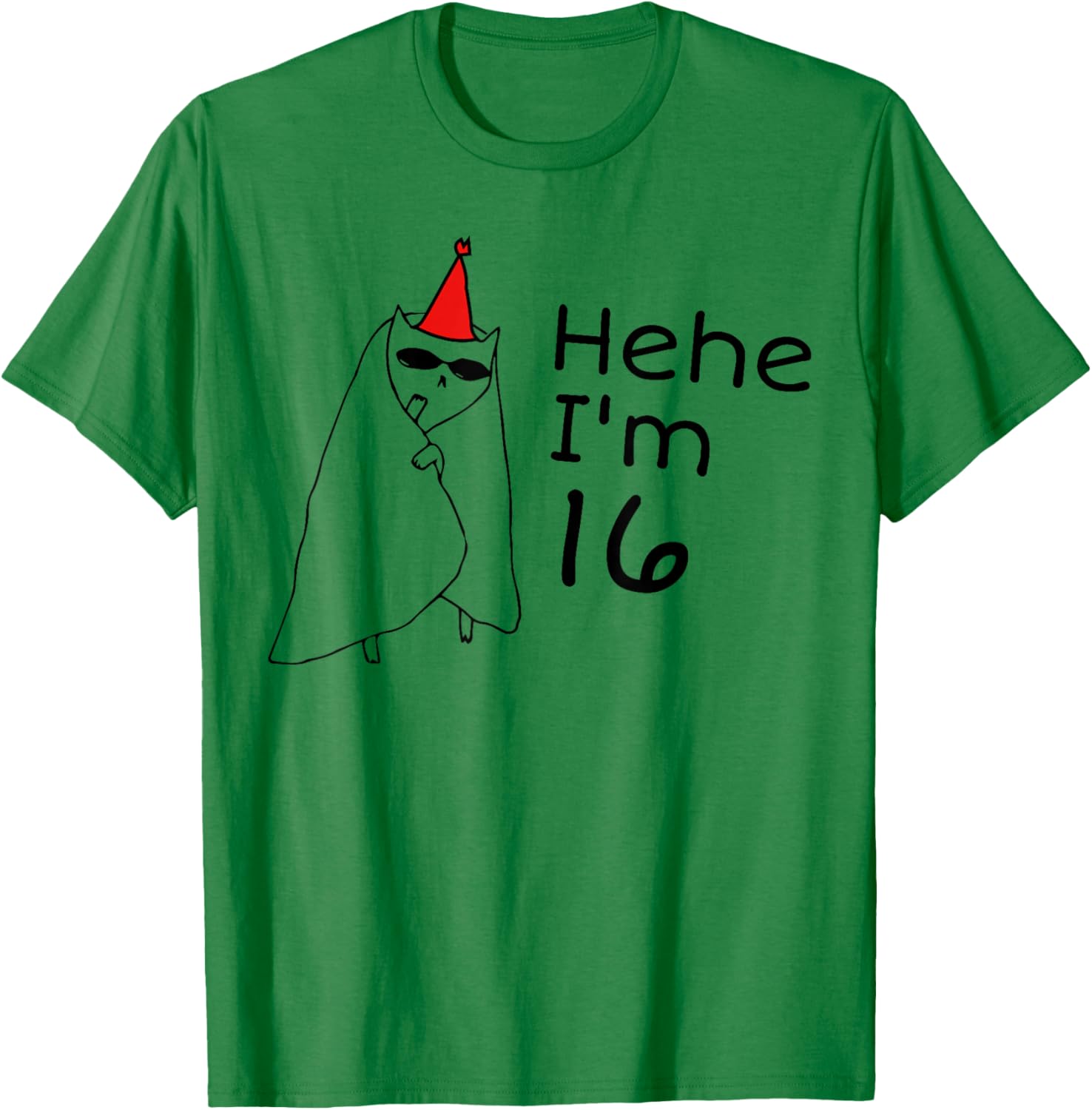 16th Birthday Party Funny 16 Years Old Birthday Teens T-Shirt - T-Shirt | Irish Green