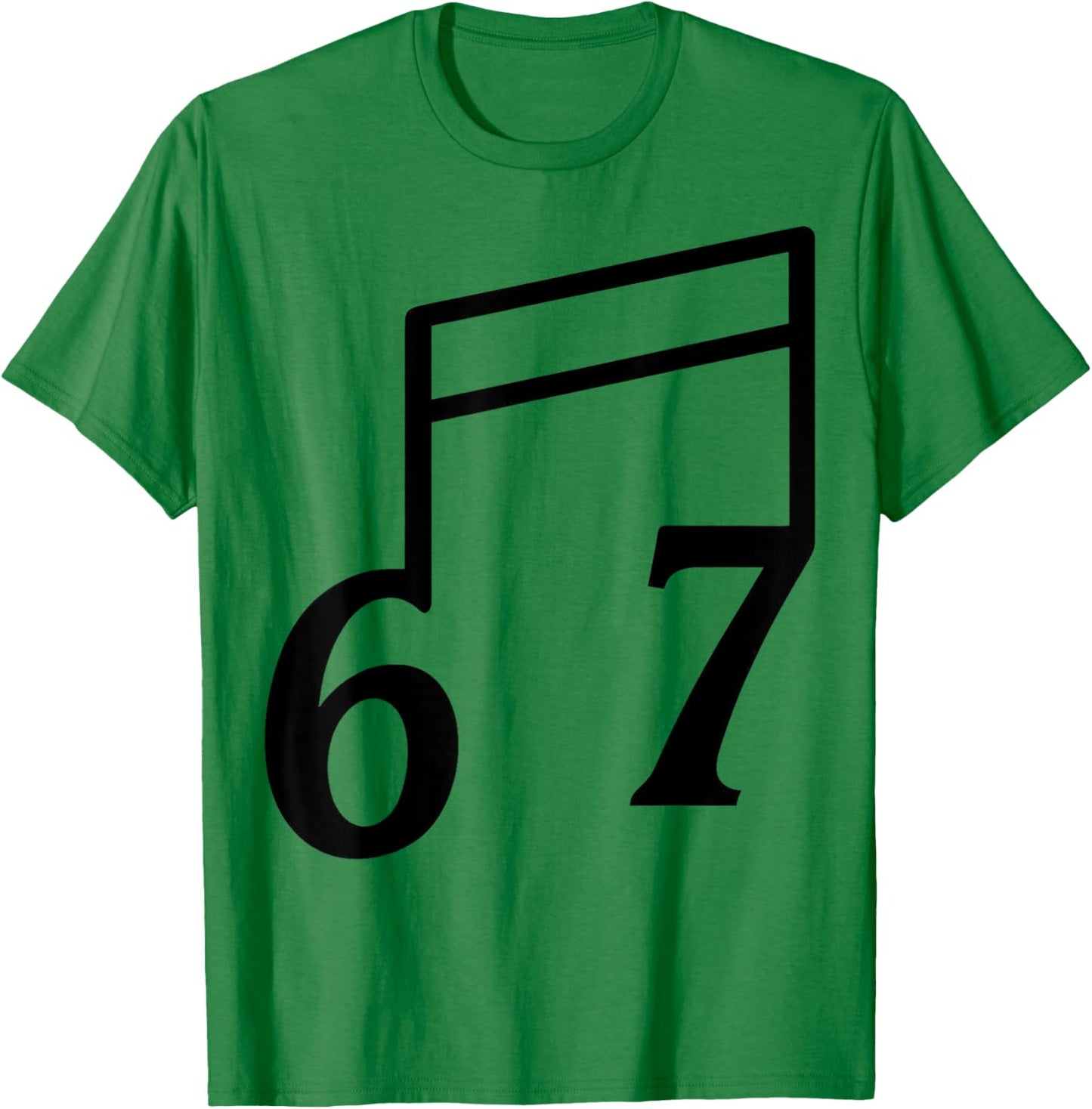 Funny 6 7 Six Seven Meme 67 Music Teacher T-Shirt - T-Shirt | Irish Green