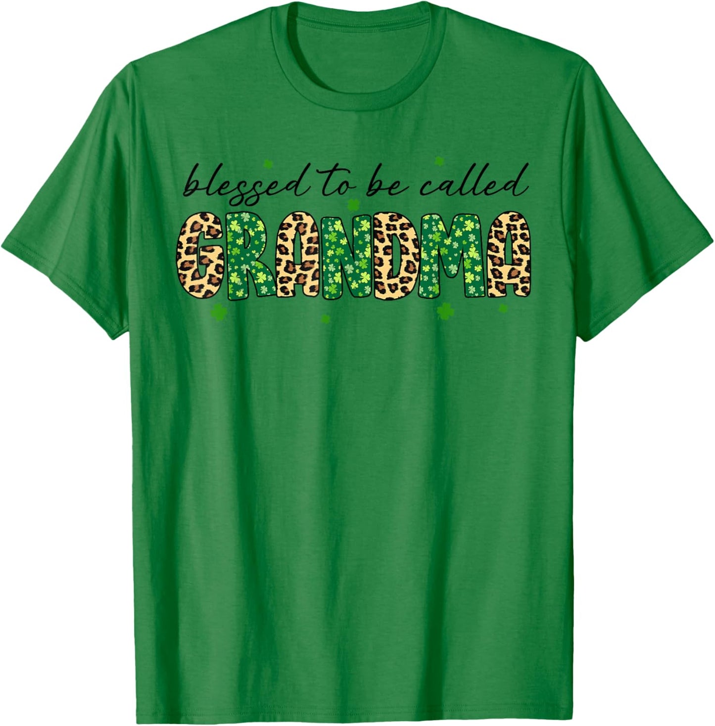 Blessed to Be Called Grandma Matching St Patricks Day T-Shirt - T-Shirt | Irish Green