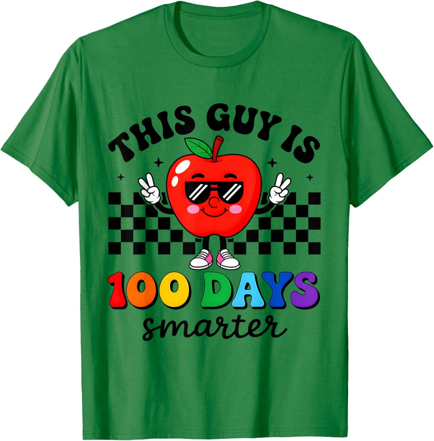 This Guy is 100 Days Smarter 100 Days of School Boys Kids T-Shirt - T-Shirt | Irish Green
