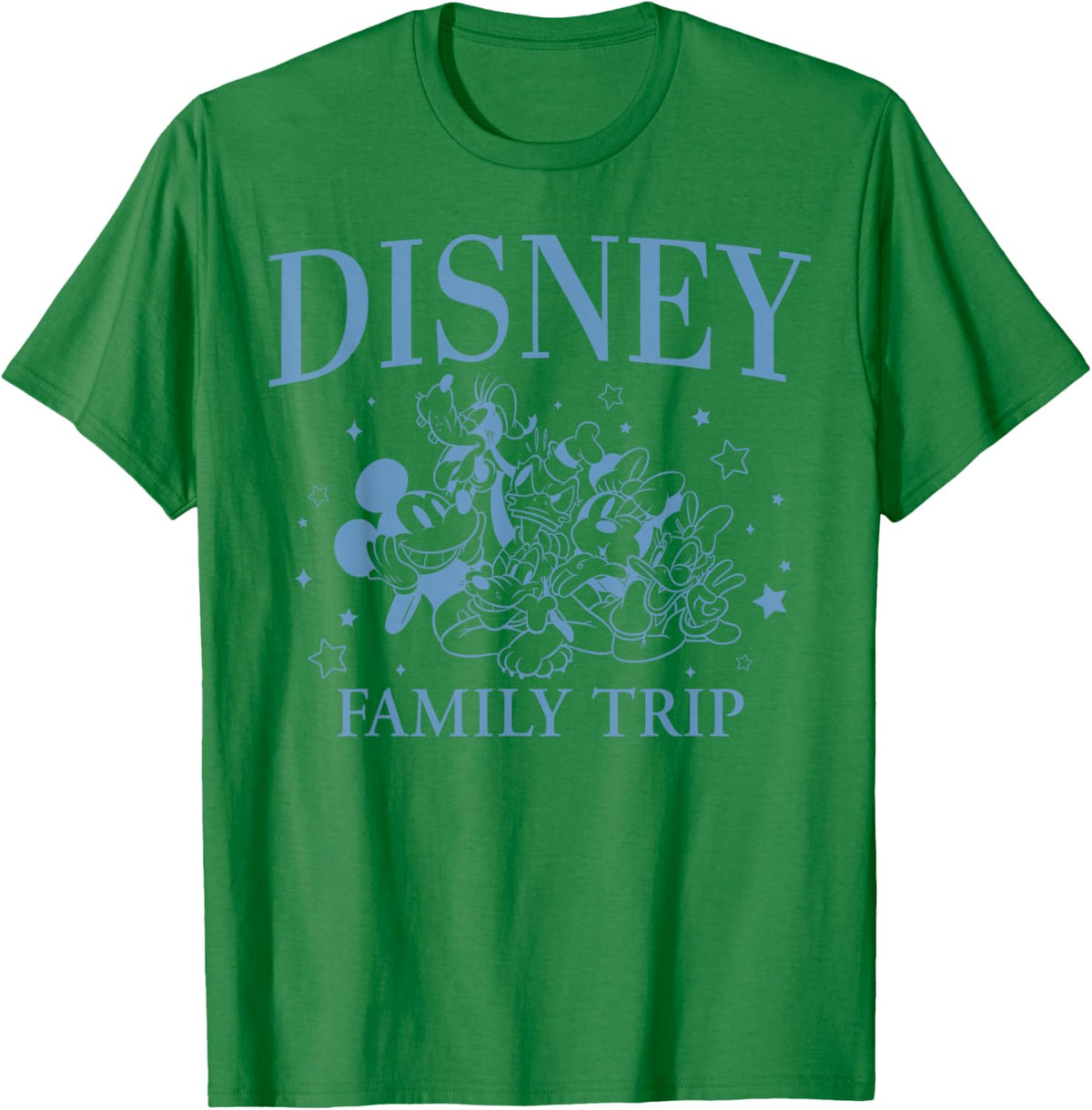 Disney Mickey and Friends Disney Family Trip Retro Drawing T-Shirt - T-Shirt | Irish Green