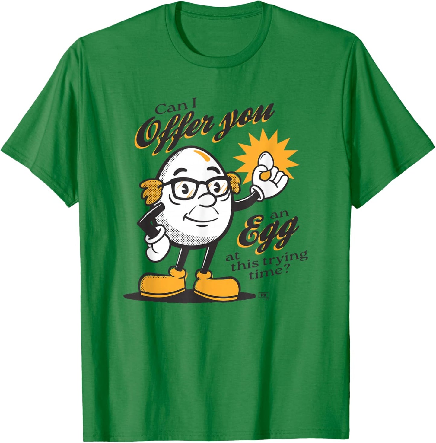 It's Always Sunny Can I Offer You an Egg Frank TV Show T-Shirt - T-Shirt | Irish Green