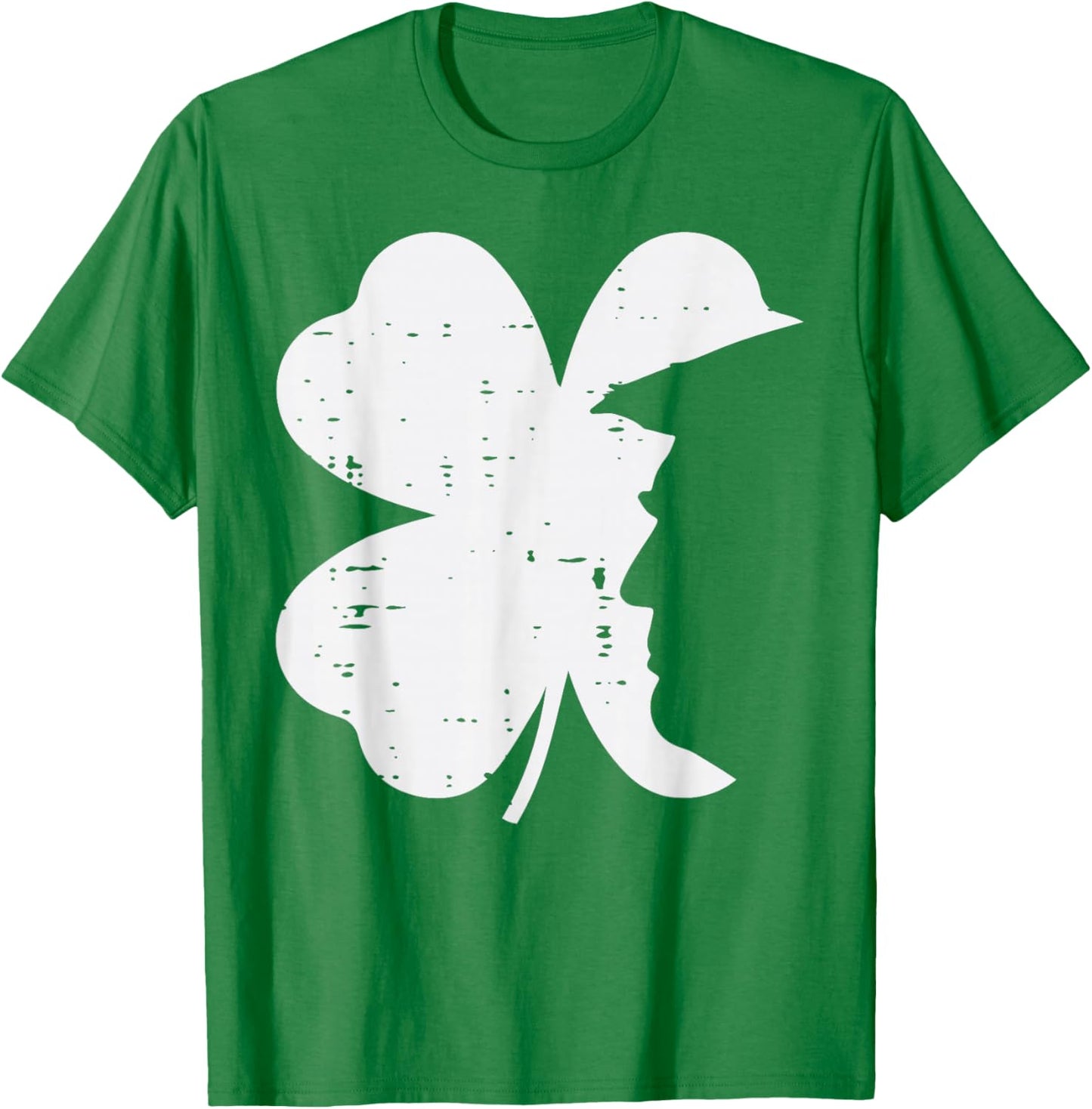 St Patricks Day Shamrock Trump Silhouette Saint Paddys Men T-Shirt - T-Shirt | Irish Green