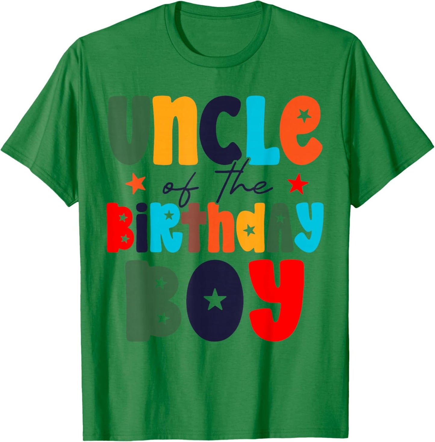 Uncle of The Birthday Boy Matching Family Birthday Party T-Shirt - T-Shirt | Irish Green