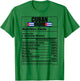 Funny Cuban Mom Nutrition Facts Cuba Flag Cubanita Cubana T-Shirt - T-Shirt | Irish Green