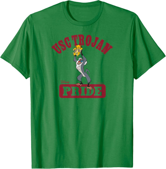 USC Trojans Lion King Pride Gray Officially Licensed T-Shirt - T-Shirt | Irish Green