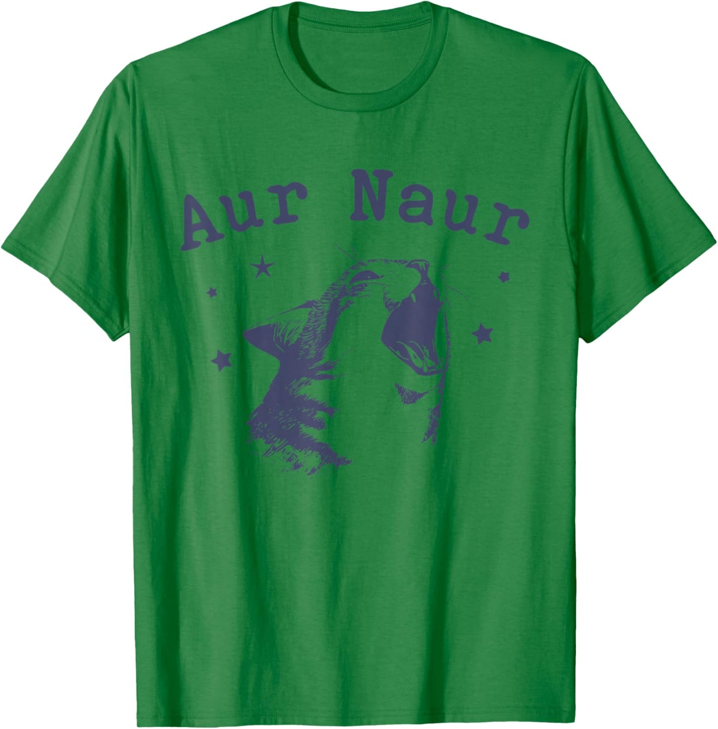 AUR Naur Funny Cat Meme Internet Slang Lover Cat T-Shirt - T-Shirt | Irish Green