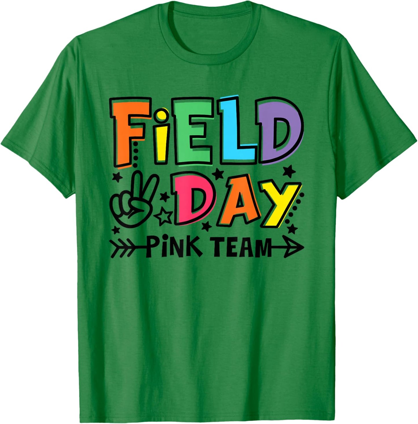 Field Day Pink Team Funny for Teacher Kids Field Day Games T-Shirt - T-Shirt | Irish Green