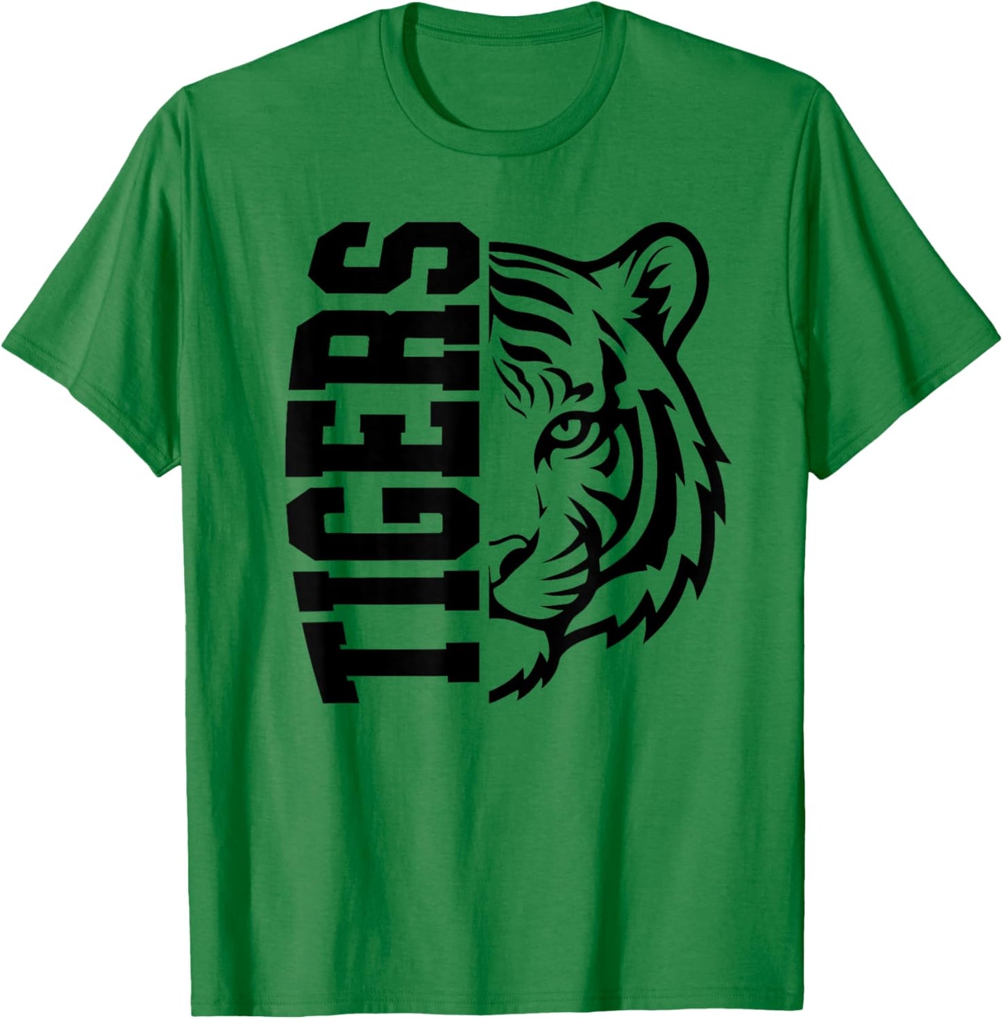 Tigers School Spirit Mascot Tiger Pride Game Day T-Shirt - T-Shirt | Irish Green