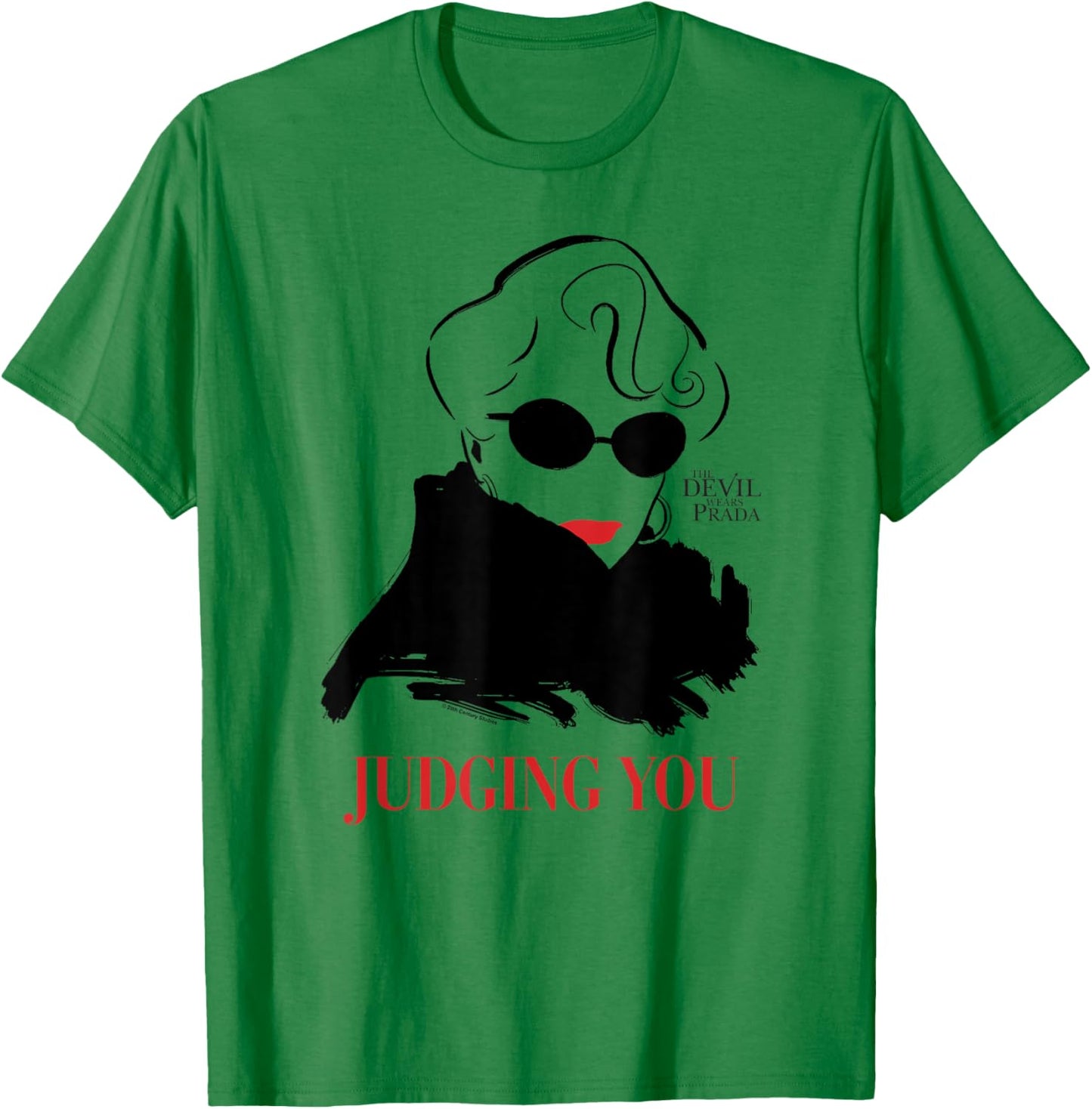The Devil Wears Prada Judging You Miranda Priestly Pop Art T-Shirt - T-Shirt | Irish Green