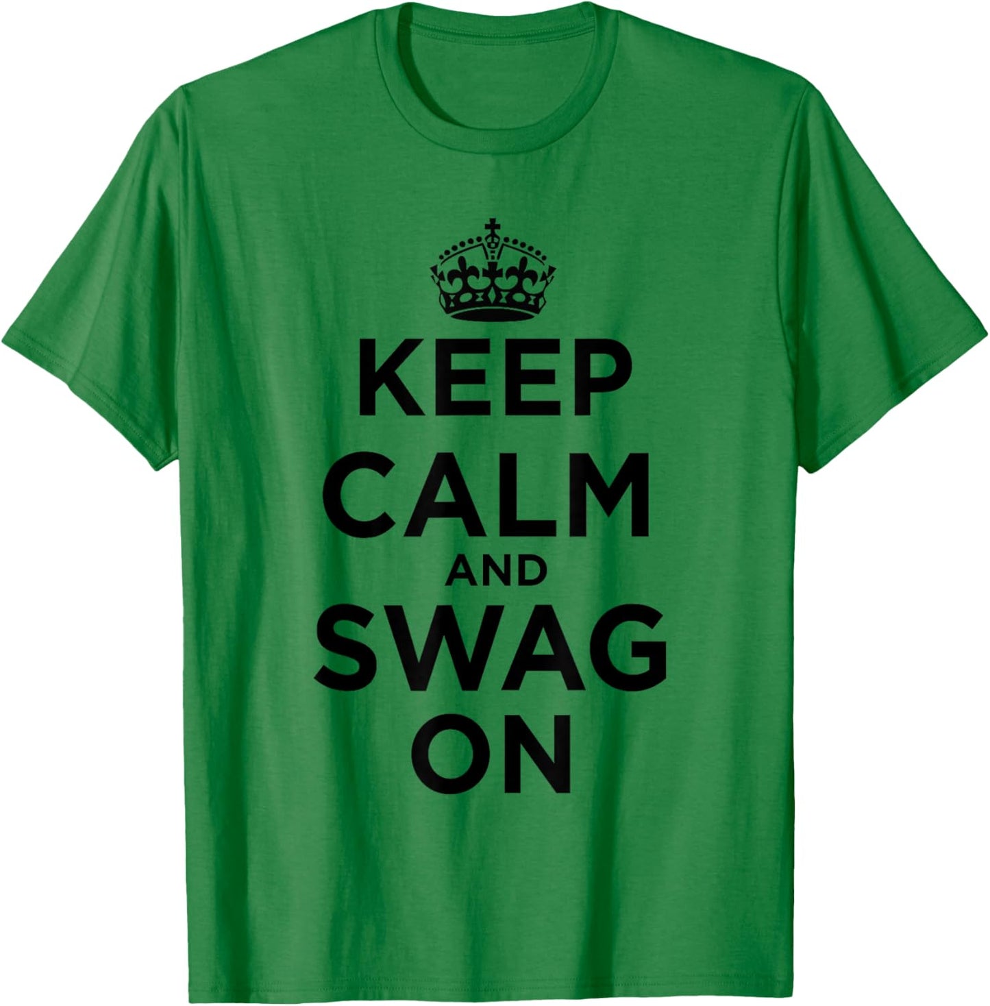 Keep Calm and Swag On Pink T-Shirt - T-Shirt | Irish Green