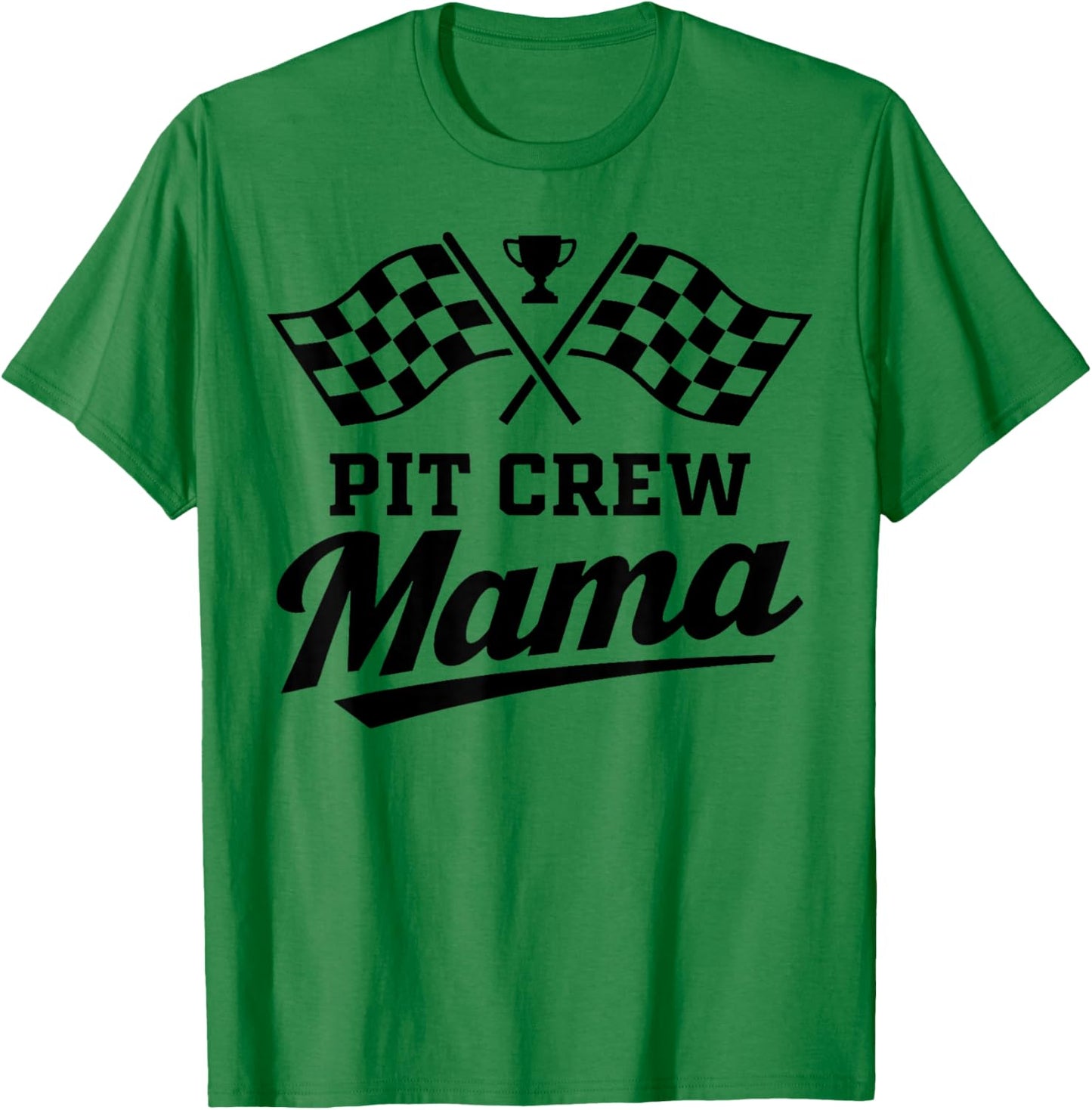 Mama Pit Crew Race Car Birthday Family Matching T-Shirt - T-Shirt | Irish Green