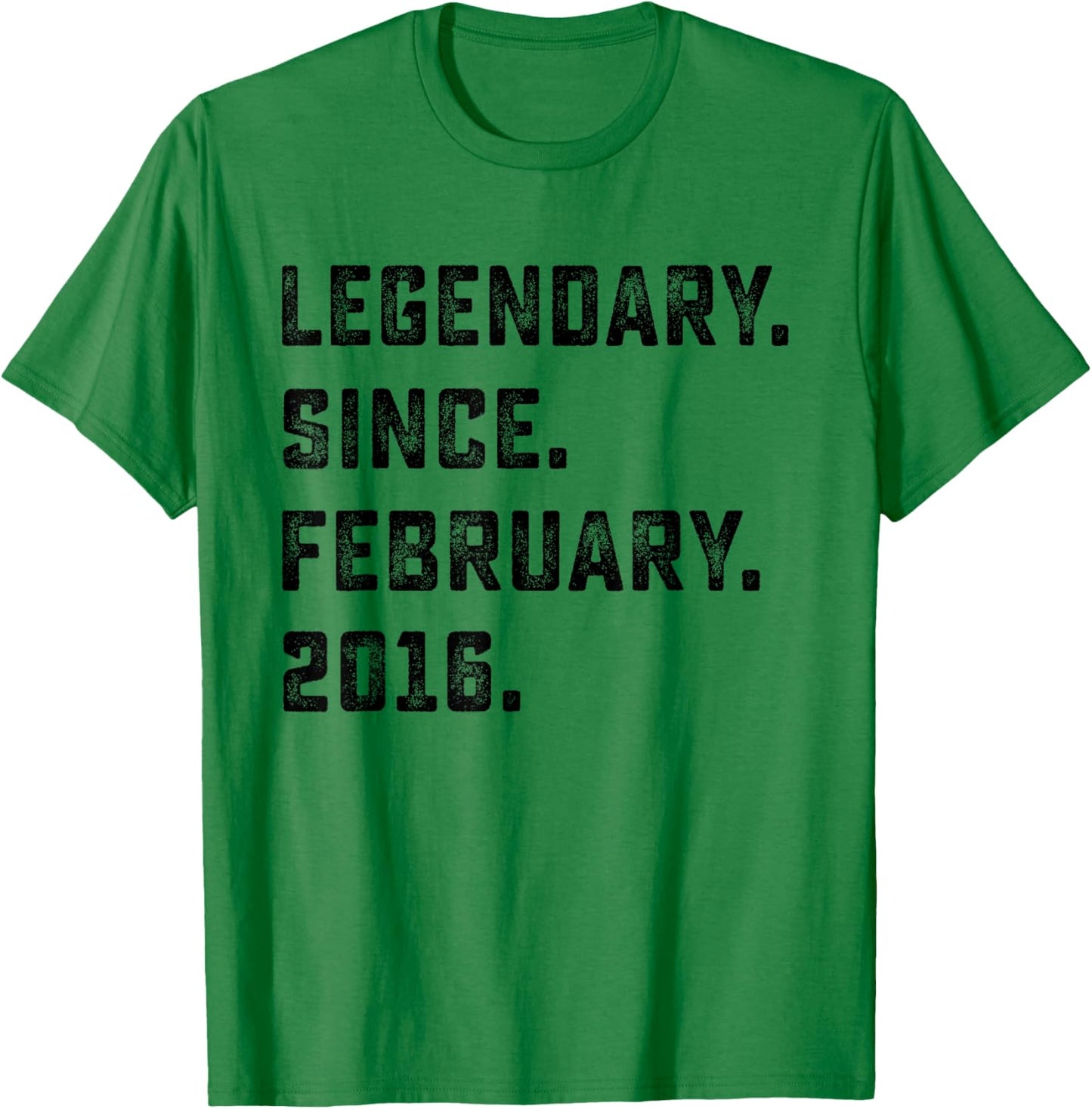 10th Birthday Gift Legendary Since February 2016 10 Yrs Old T-Shirt - T-Shirt | Irish Green