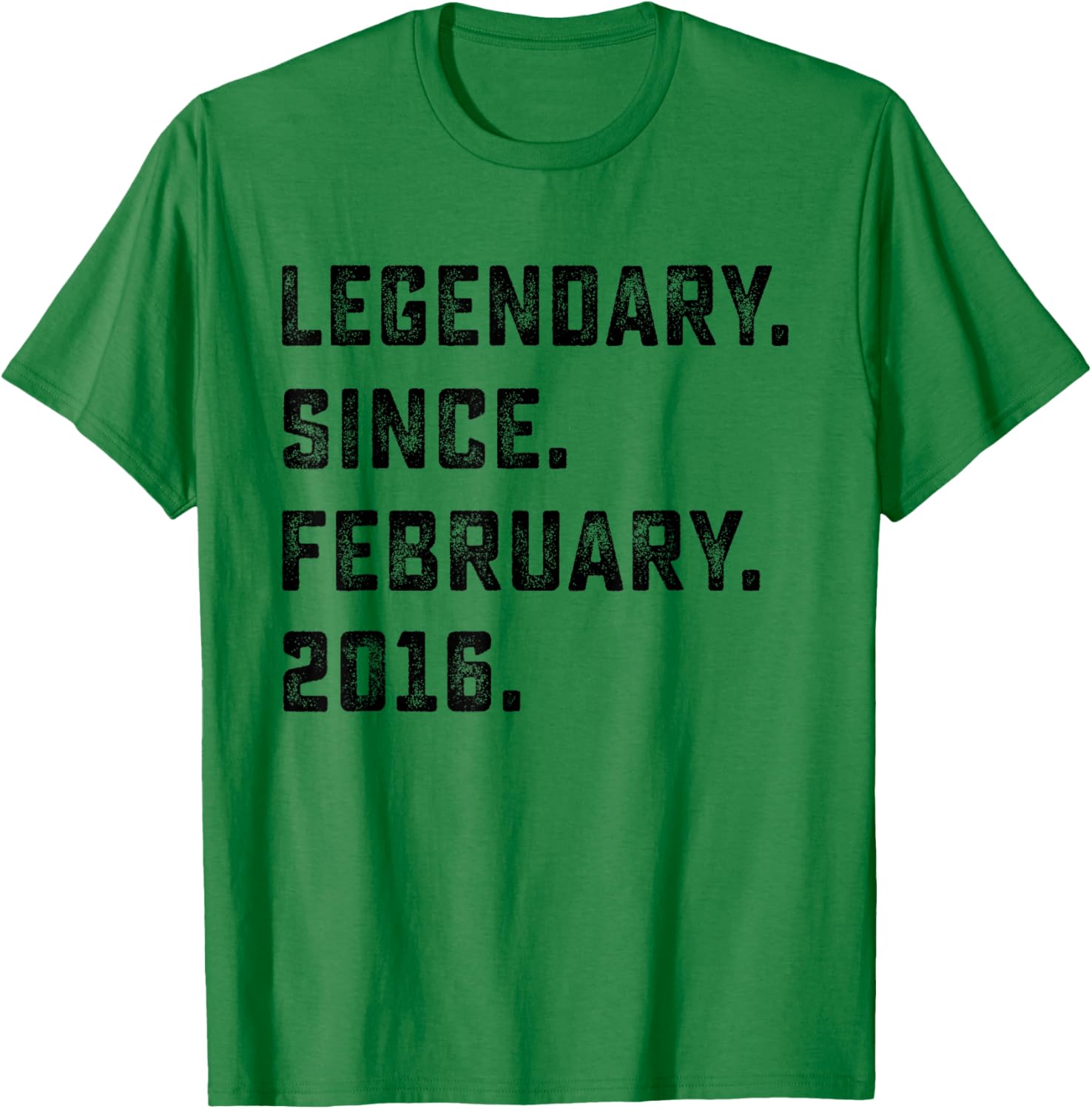 10th Birthday Gift Legendary Since February 2016 10 Yrs Old T-Shirt - T-Shirt | Irish Green