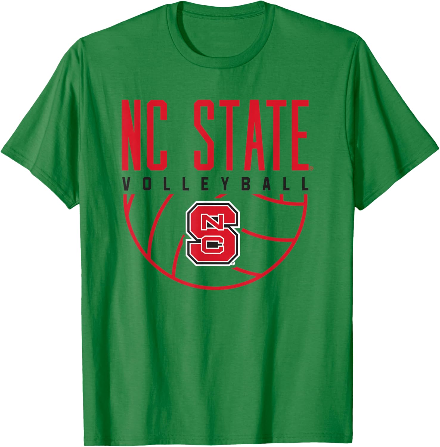 NC State Wolfpack Volleyball T-Shirt - T-Shirt | Irish Green