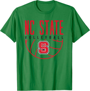 NC State Wolfpack Volleyball T-Shirt - T-Shirt | Irish Green